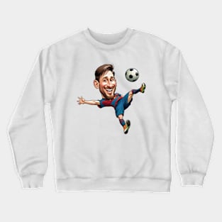 Man Kicking Soccer Ball Crewneck Sweatshirt